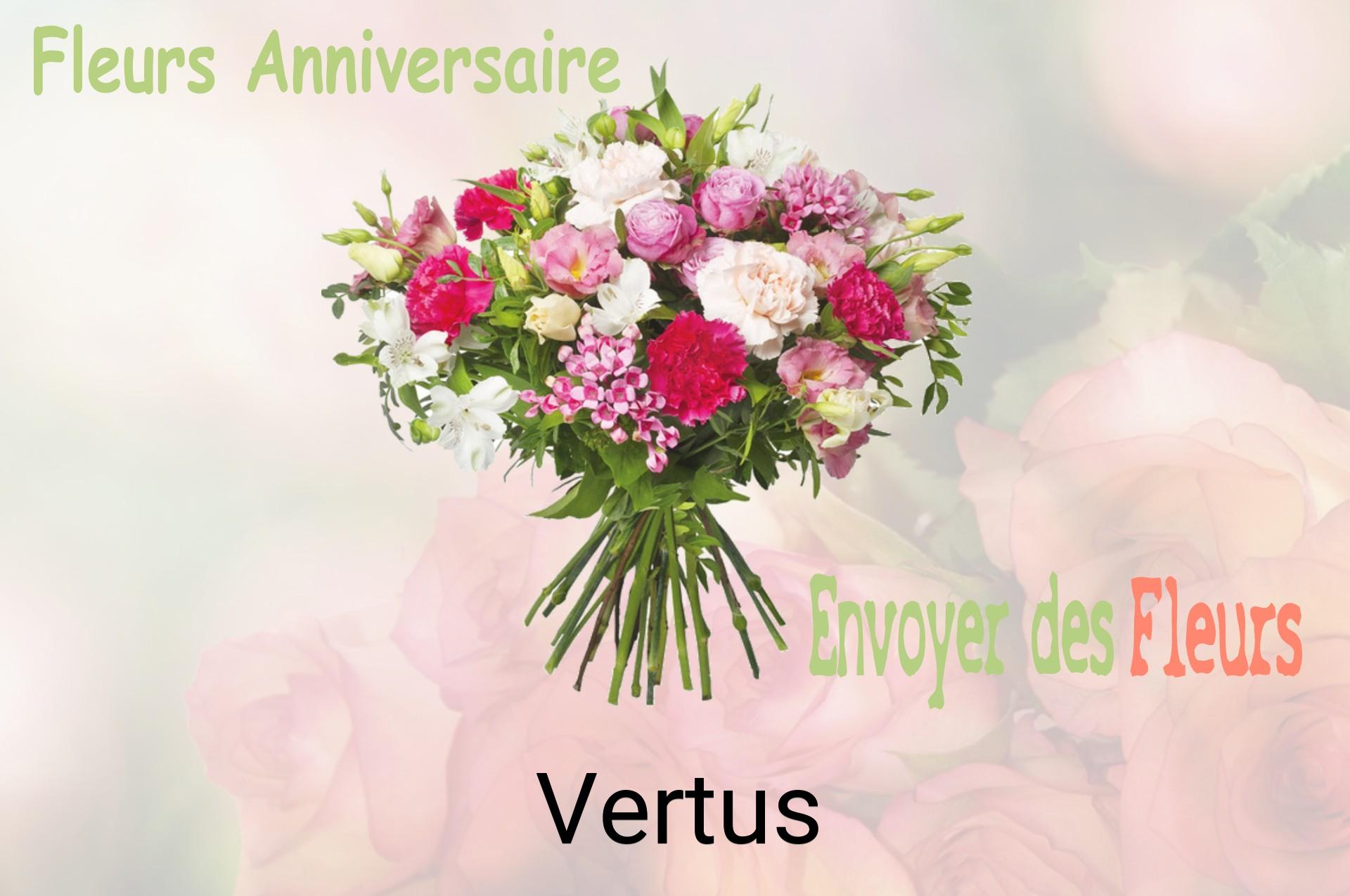 Bouquet de fleurs d’anniversaire livré à Vertus